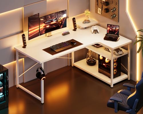 ODK ゲーミングデスク L字 パソコンデスク 幅110 デスク desk 机 pc
